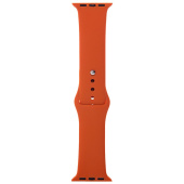 Ремешок - ApW Sport Band Apple Watch 42/44/45мм силикон на кнопке (L) (orange)