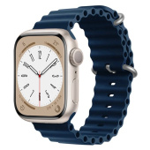Ремешок - ApW26 Ocean Band Apple Watch 38/40/41мм силикон (dark blue)