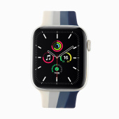 Ремешок - ApW Apple Watch 42/44/45мм силикон на кнопке (004) (multicolor)