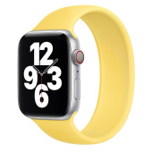 Ремешок - ApW15 монобраслет Apple Watch 42/44/45мм (150мм) силикон (yellow)