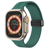 Ремешок - ApW29 Apple Watch 42/44/45мм силикон на магните (pine green)