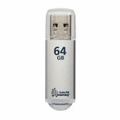Флэш накопитель USB 64 Гб Smart Buy V-Cut (grey)