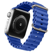 Ремешок - ApW26 Ocean Band Apple Watch 42/44/45/49мм силикон (blue)