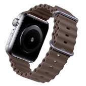 Ремешок - ApW26 Ocean Band Apple Watch 42/44/45/49мм силикон (dark grey)