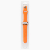 Ремешок - ApW Sport Band Apple Watch 38/40/41мм силикон на кнопке (S) (light orange)