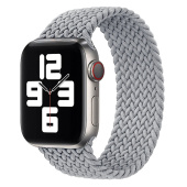 Ремешок - ApW14 Apple Watch 38/40/41мм текстиль (S) (gray)