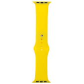 Ремешок - ApW Sport Band Apple Watch 42/44/45мм силикон на кнопке (L) (yellow)