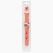 Ремешок - ApW Sport Band Apple Watch 38/40/41мм силикон на кнопке (S) (papaya)
