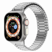 Ремешок - ApW33 Apple Watch 42/44/45мм металл на магните (silver)