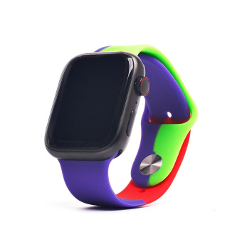 Ремешок - ApW Apple Watch 42/44/45мм силикон (016) (multicolor)