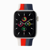 Ремешок - ApW Apple Watch 38/40/41 mm силикон на кнопке (003) (multicolor)