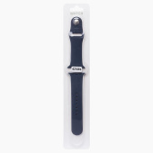 Ремешок - ApW Sport Band Apple Watch 42/44/45/49 mm силикон на кнопке (S) (midnight blue)