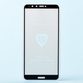 Защитное стекло Full Screen Brera 2,5D для "Huawei Y9 2018/Y9 Prime 2018" (black)