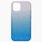 Чехол-накладка - SC097 Gradient для "Apple iPhone 12 mini" (blue/silver)