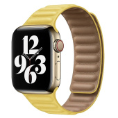 Ремешок - ApW31 Apple Watch 42/44/45мм экокожа на магните (yellow)