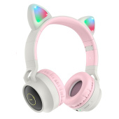 Bluetooth-наушники полноразмерные Hoco W27 (gray/pink)