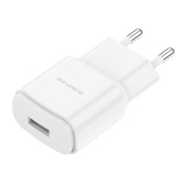 Адаптер Сетевой Borofone BA48A Orion USB 2,1A/10W (white)