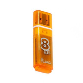 Флэш накопитель USB  8 Гб Smart Buy Glossy (orange)