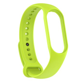 Ремешок - WB13 Xiaomi Mi Band 7 силикон на кнопке (регулируемый) (green)