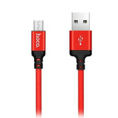 Кабель USB - micro USB Hoco X14 Times Speed  200см 2A  (red/black)