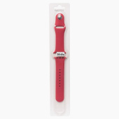 Ремешок - ApW Sport Band Apple Watch 38/40/41 mm силикон на кнопке (L) (dark coral)