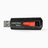 Флэш накопитель USB 64 Гб Smart Buy IRON 3.0 (black/red)