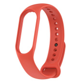 Ремешок - WB13 Xiaomi Mi Band 7 силикон на кнопке (регулируемый) (red)