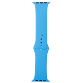 Ремешок - ApW Sport Band Apple Watch 42/44/45/49 mm силикон на кнопке (L) (light blue)