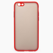 Чехол-накладка - PC041 для "Apple iPhone 6/iPhone 6S" (red/black)