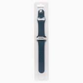 Ремешок - ApW Sport Band Apple Watch 42/44/45/49 mm силикон на кнопке (S) (dark blue)