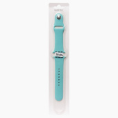 Ремешок - ApW Sport Band Apple Watch 38/40/41мм силикон на кнопке (L) (mint)