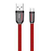 Кабель USB - micro USB Hoco U74  120см 2,4A  (red)