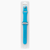 Ремешок - ApW Sport Band Apple Watch 42/44/45/49 mm силикон на кнопке (S) (light blue)