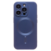 Чехол-накладка - SM020 Matte SafeMag для "Apple iPhone 15 Pro" (dark blue)