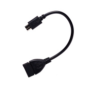 Кабель OTG - micro USB RockBox  10см 1A  (black)