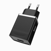 Адаптер Сетевой Hoco C42A QC3.0 USB 3A/18W (black)