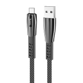 Кабель USB - micro USB Hoco U70  120см 2,4A  (dark grey)