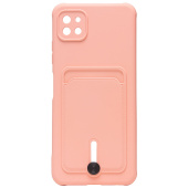 Чехол-накладка - SC304 с картхолдером для "Samsung SM-A226 Galaxy A22s 5G" (light pink) (208725)