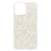 Чехол-накладка - PC071 POSH SHINE для "Apple iPhone 14 Pro Max" россыпь кристаллов (white)