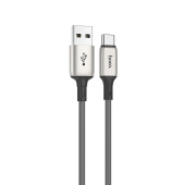 Кабель USB - Type-C Hoco X66  100см 3A  (gray)
