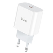 Адаптер Сетевой Hoco C76A Plus PD QC3.0 Type-C 3A/20W (white)