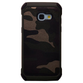 Чехол-накладка - SC094 Military для "Samsung SM-A320 Galaxy A3 2017" (001) (green/black)