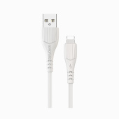 Кабель USB - Apple lightning Borofone BX37 Wieldy  100см 2,4A  (white)