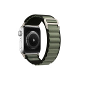 Ремешок - ApW27 Alpine Loop Apple Watch 42/44/45/49мм текстиль (black/green)