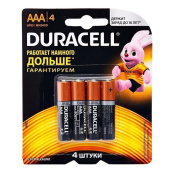 Батарейка AAA Duracell LR03 Basic CN (4-BL) (48/192)