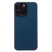 Чехол-накладка - SM009 POSH KEVLAR SafeMag для "Apple iPhone 15 Pro Max" (blue)