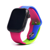 Ремешок - ApW Apple Watch 42/44/45/49 mm силикон (015) (multicolor)