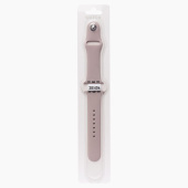 Ремешок - ApW Sport Band Apple Watch 38/40/41мм силикон на кнопке (S) (beige)