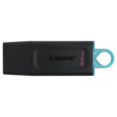 Флэш накопитель USB 64 Гб Kingston DataTravele Exodia 3.1 (black/light blue)