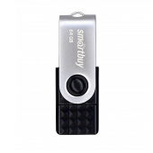 Флэш накопитель USB/MicroUSB 64 Гб Smart Buy Trio 3-in-1 OTG (USB Type-A+USB Type-C+micro USB) (blac